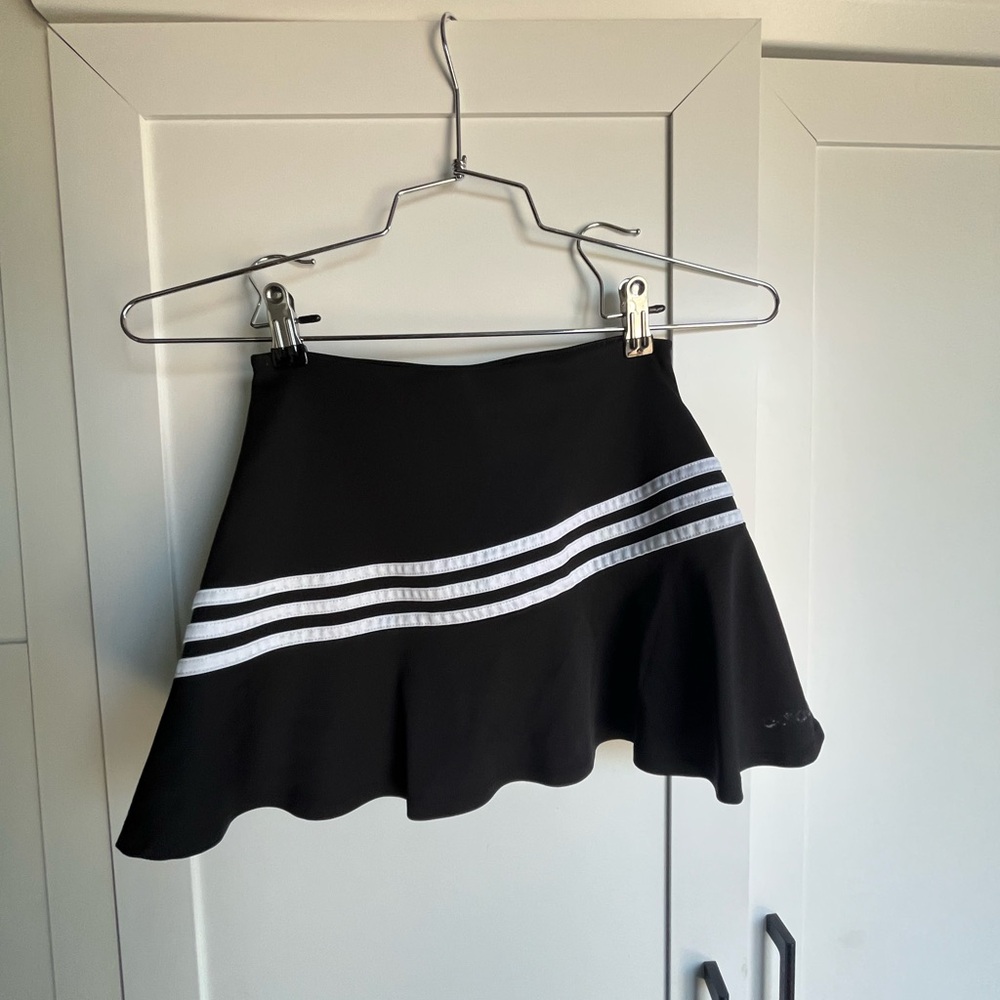 Black and White Striped Girl’s Skirt